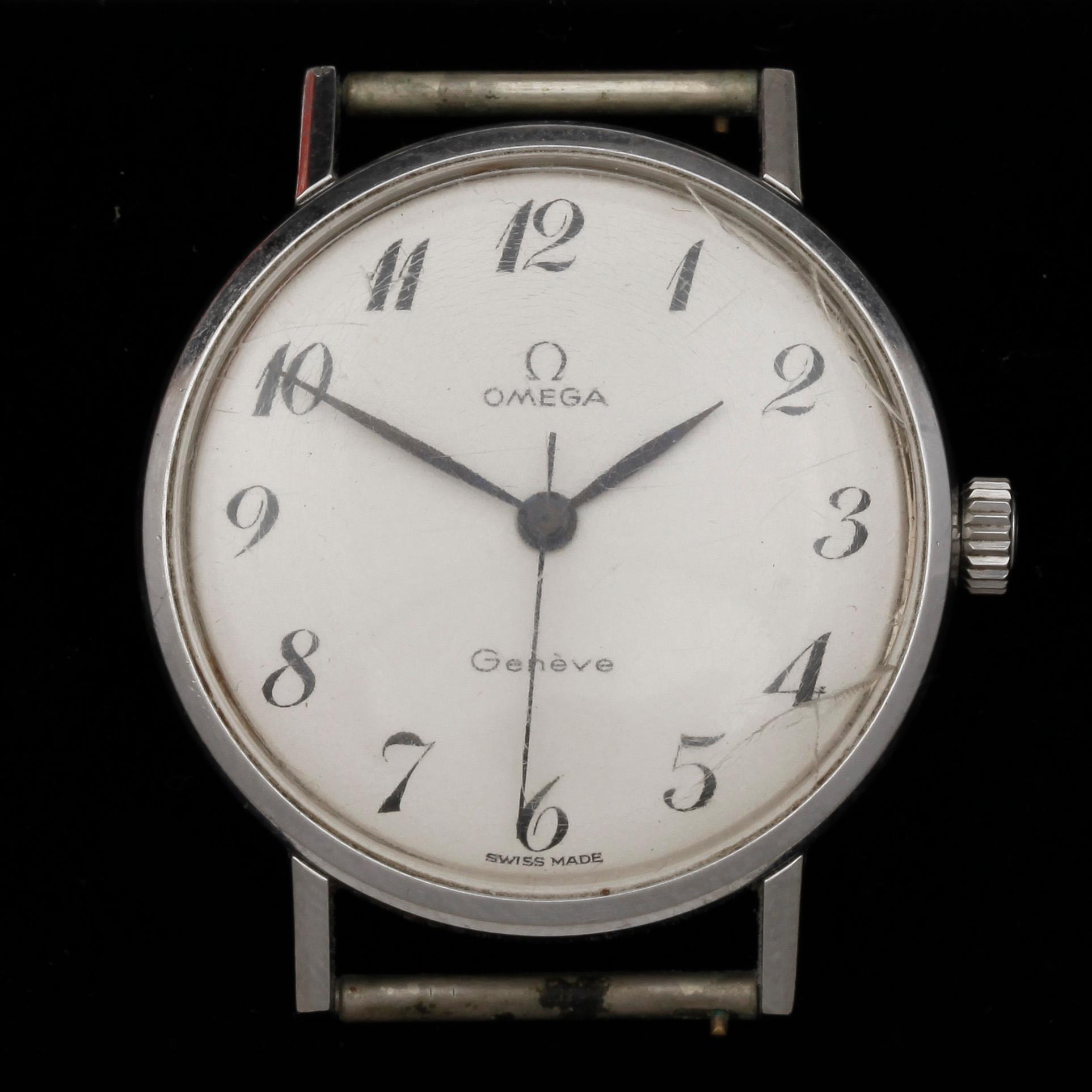 ARMBANDSUR, Omega, stål, 1900-talets mitt.