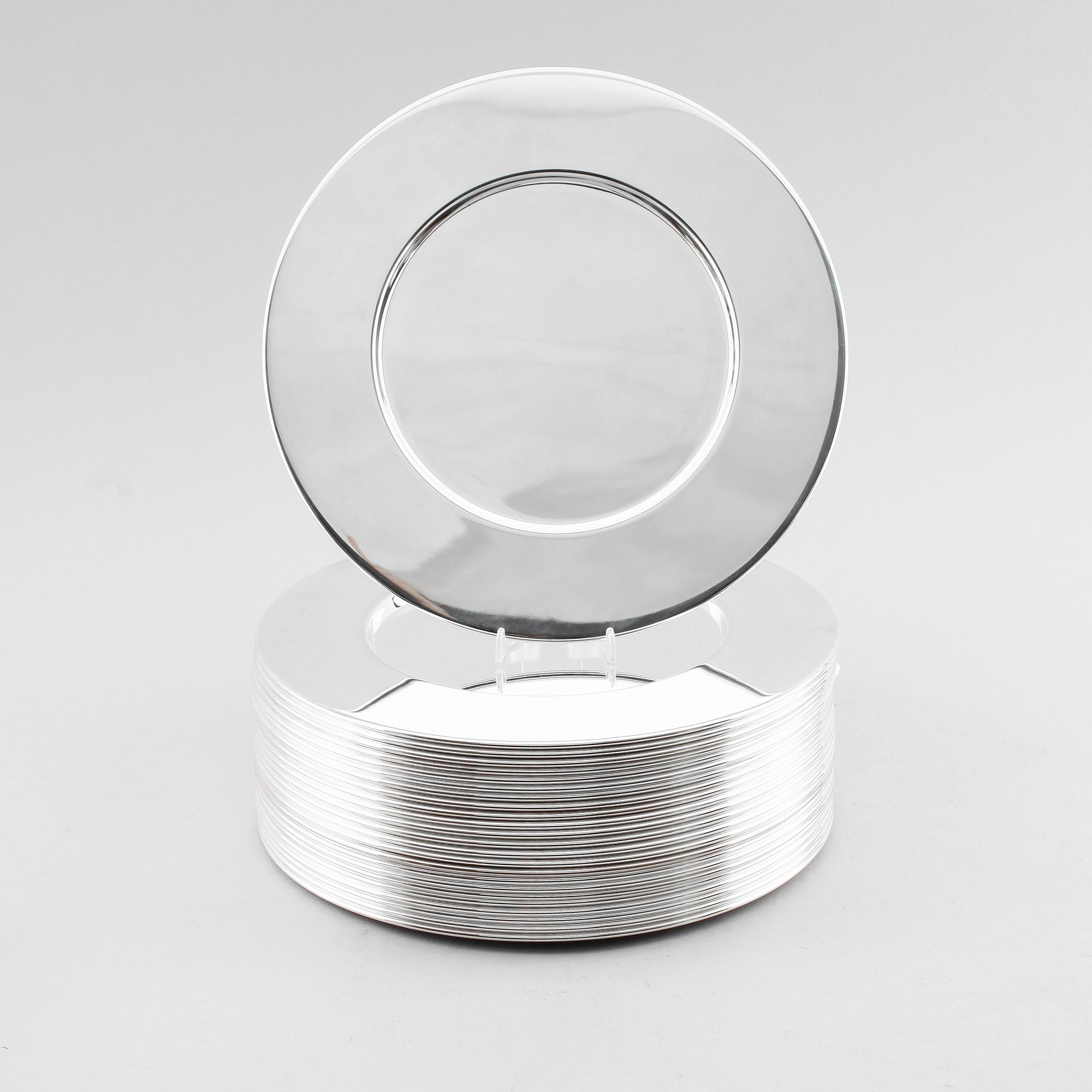 KUVERTTALLRIKAR, 24 st, försilvrad metall, 1900-talets andra hälft.