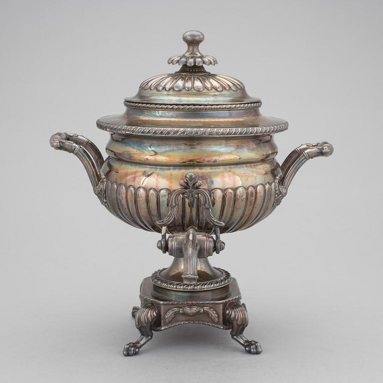 SAMOVAR, pläter. England, 1800-talets mitt.