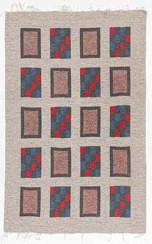 Flat weave, 1950s, approx. 240 x 150 cm.