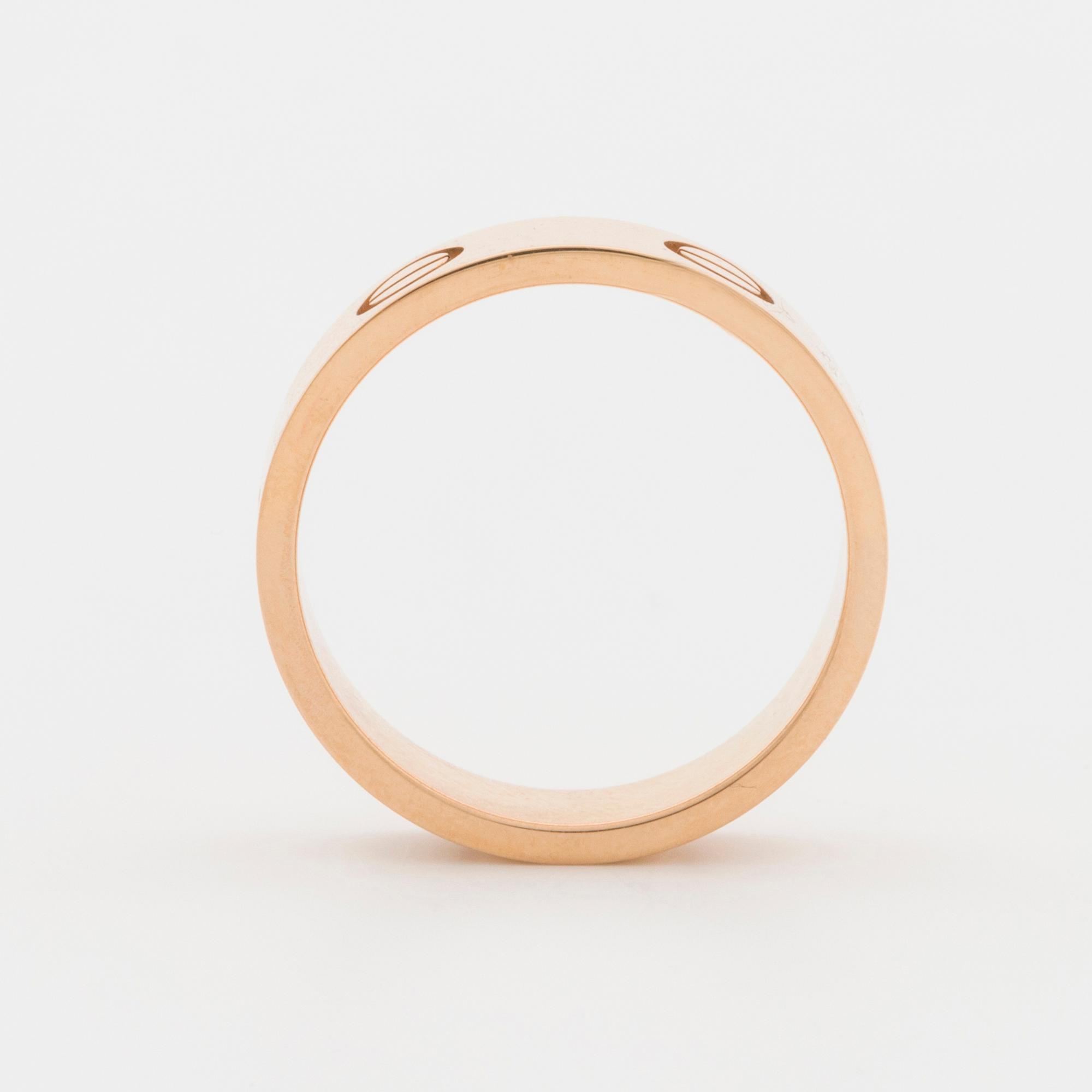 CARTIER, "Love" ring.