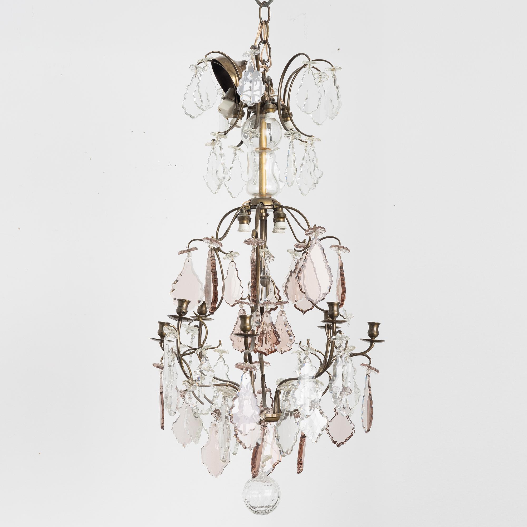 Ljuskrona, barockstil, 1900-tal.