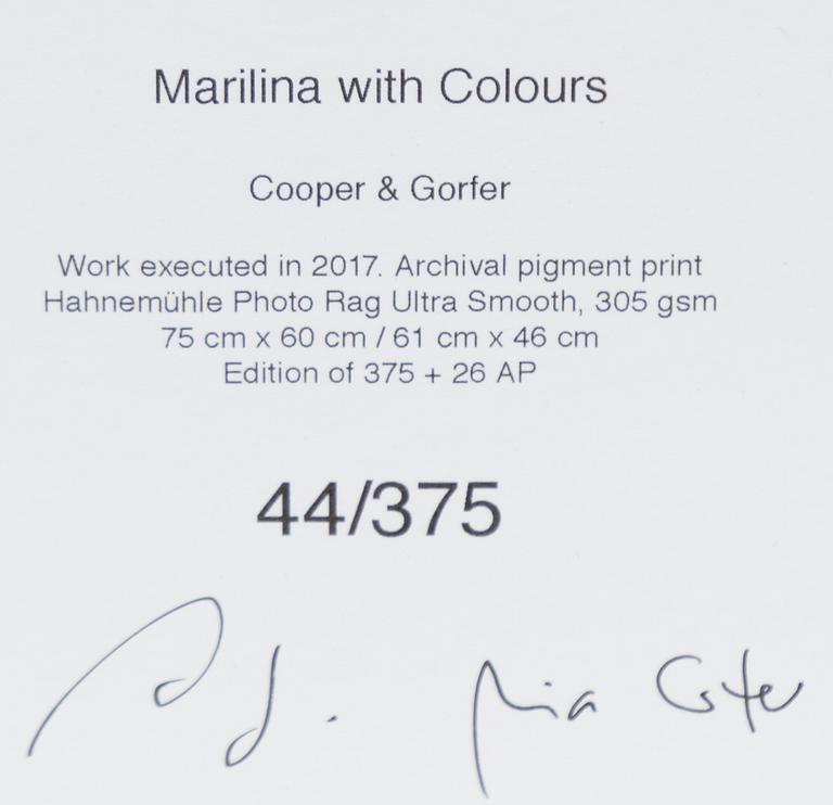 Cooper & Gorfer, "Marilina with Colours".