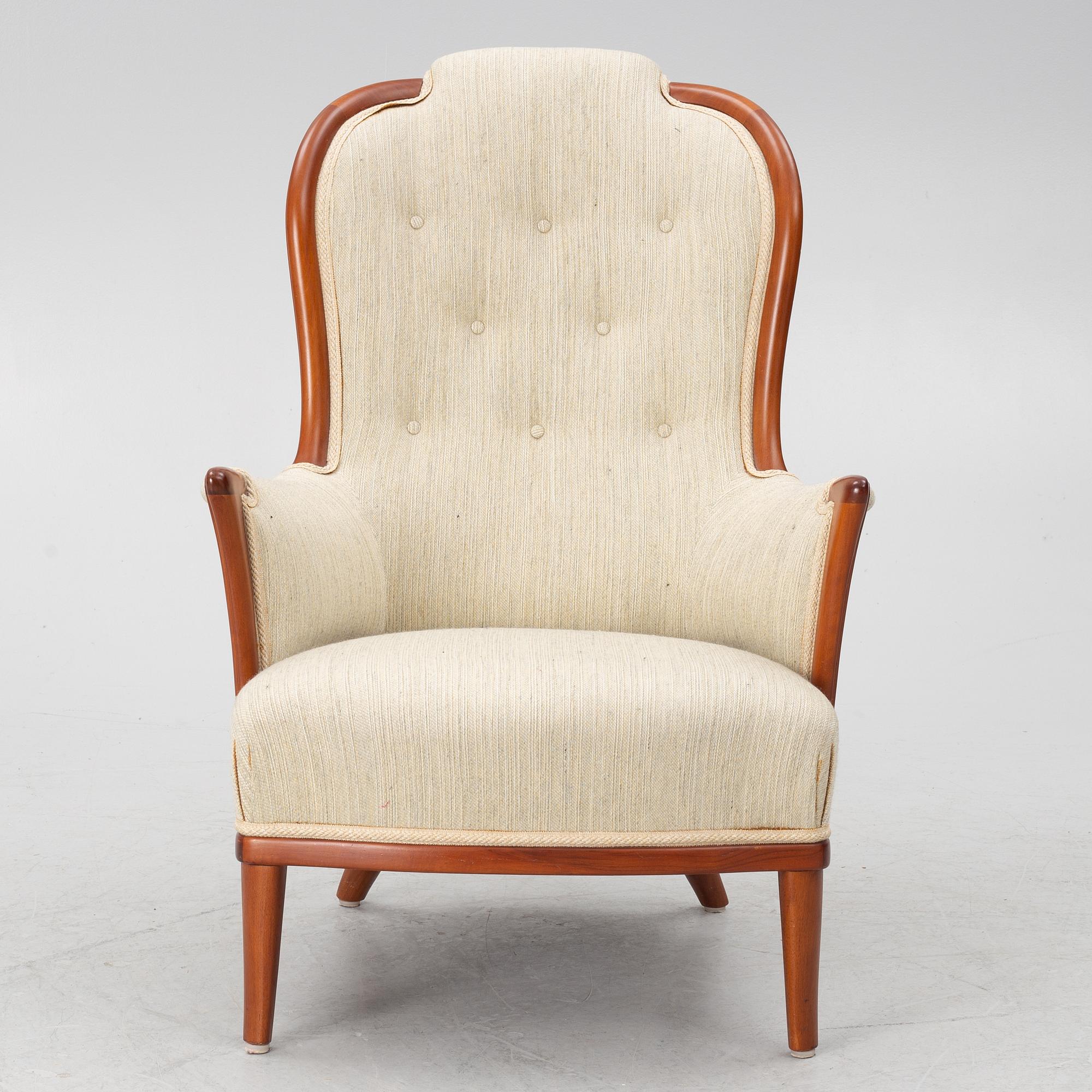 Carl Malmsten, fåtölj, "Vår Fru", O.H.Sjögren, 1900-talets andra hälft.