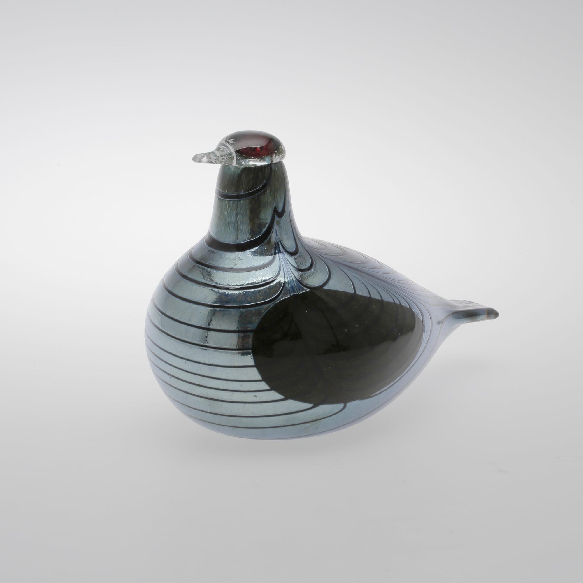 FIGURIN, glas, Oiva Toikka, Nuutajärvi, signerad.