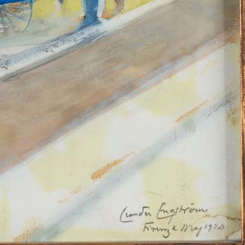 Leander Engström, "Utsikt från mitt fönster i Florens".