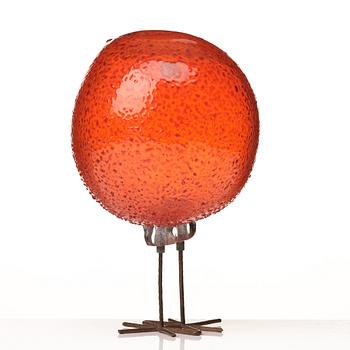 Alessandro Pianon, fågel, "Pulcino", Vistosi, Italien, 1960-tal.