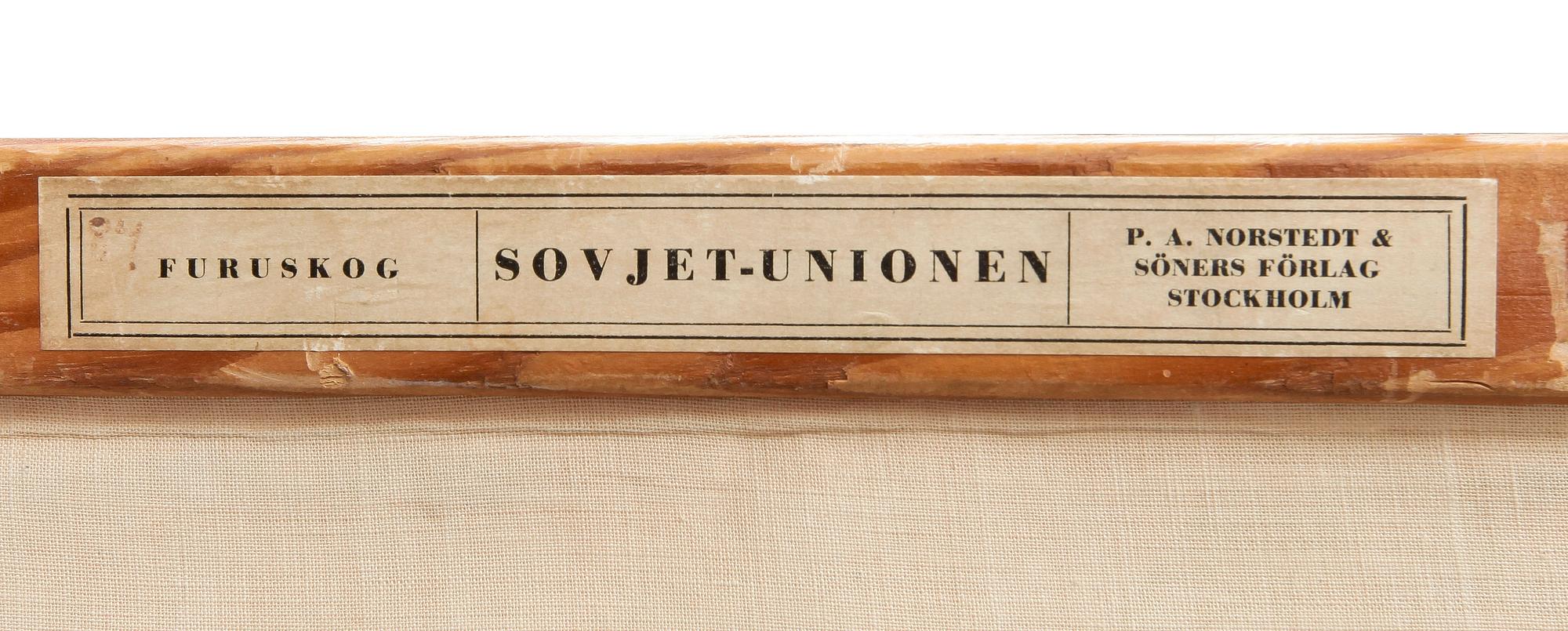 SKOLKARTA, Sovjet-Unionen, 1930-tal.