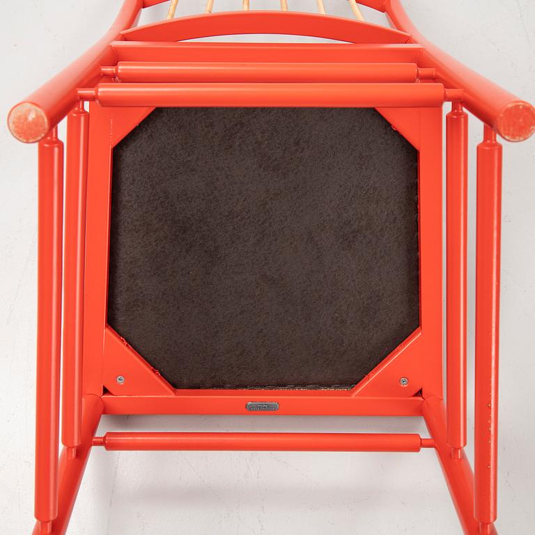 Josef Frank, a set of four model '2025' chairs, Firma Svenskt Tenn, post 1985.