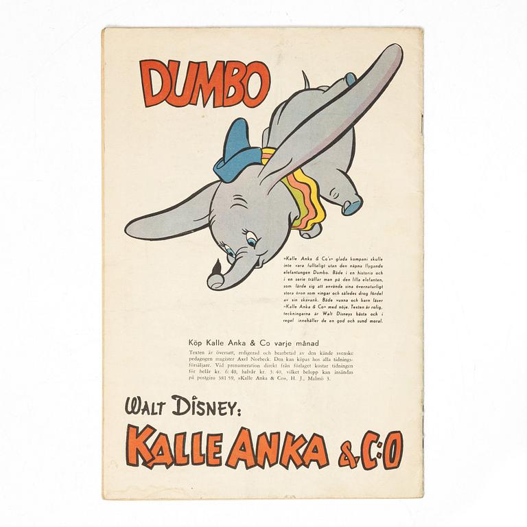 Comic book, Kalle Anka & Co, no. 2, 1949.