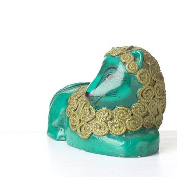 A papier maché sculpture of a lion, Capistrano, Mexico, 1960-70's.