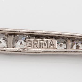 A Grima pendant in 18K white gold.