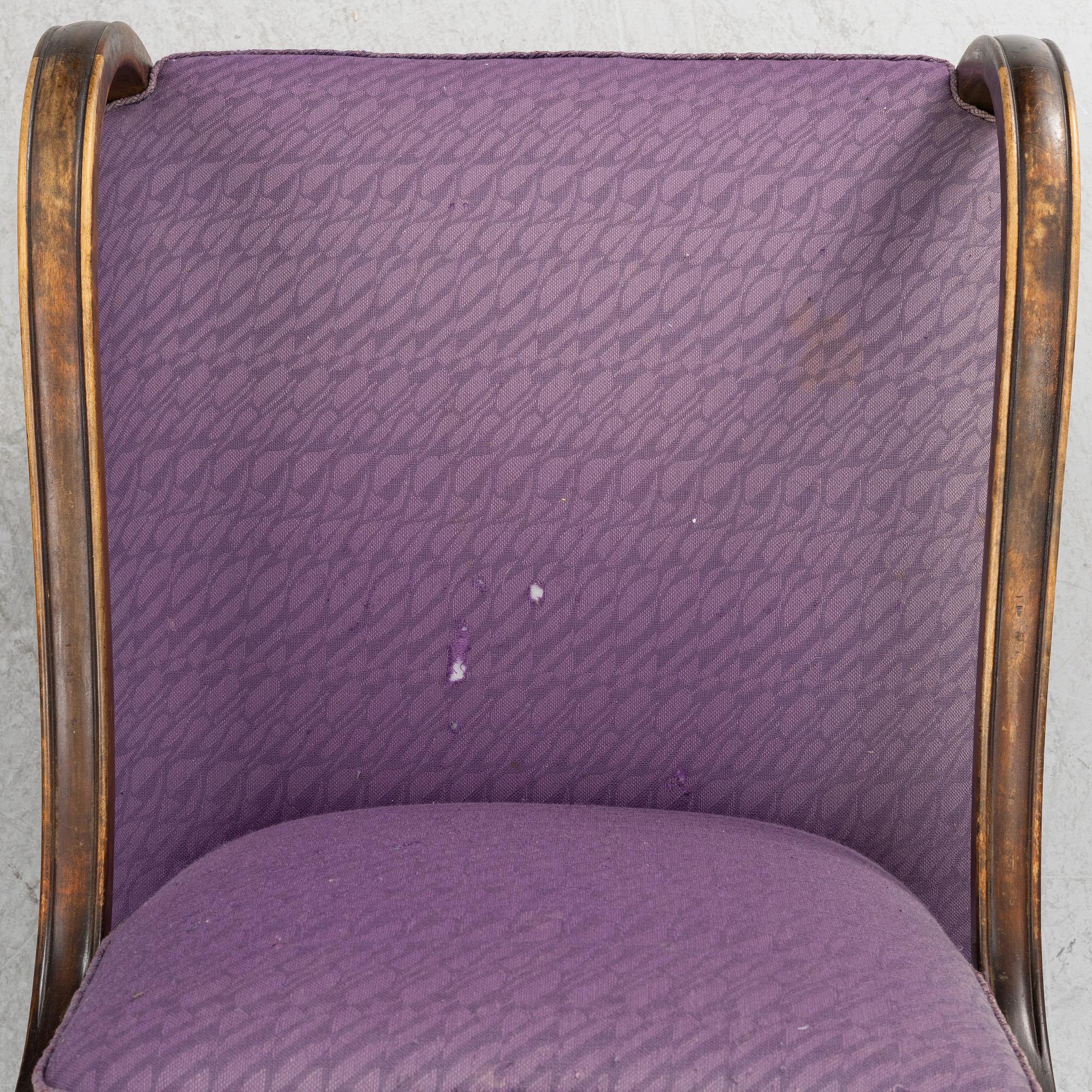 Fåtöljer, ett par, 1900-talets första hälft.