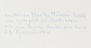 Marika Mäkelä, Sininen sommitelma.