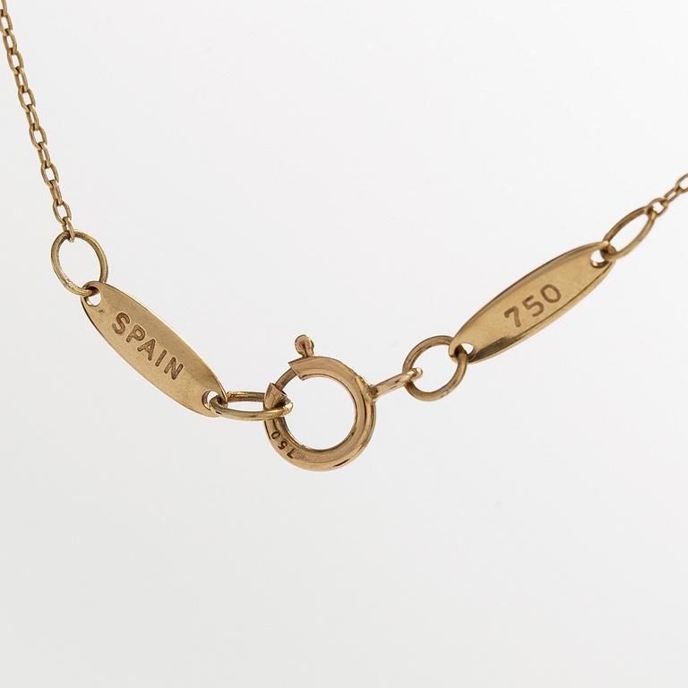 Tiffany & Co, Elsa Peretti, an 18K gold 'Alphabet Pendant' necklace.