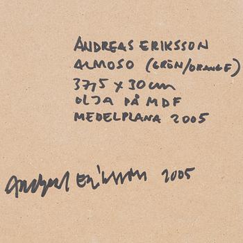 Andreas Eriksson, oil on mdf, signed and dated Medelplana 2005 verso.
