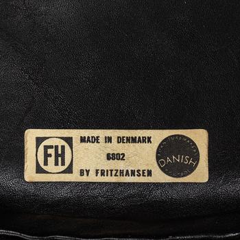 A 'Grand Prix' chair by Arne Jacobsen for Fritz Hansen, designed 1957.