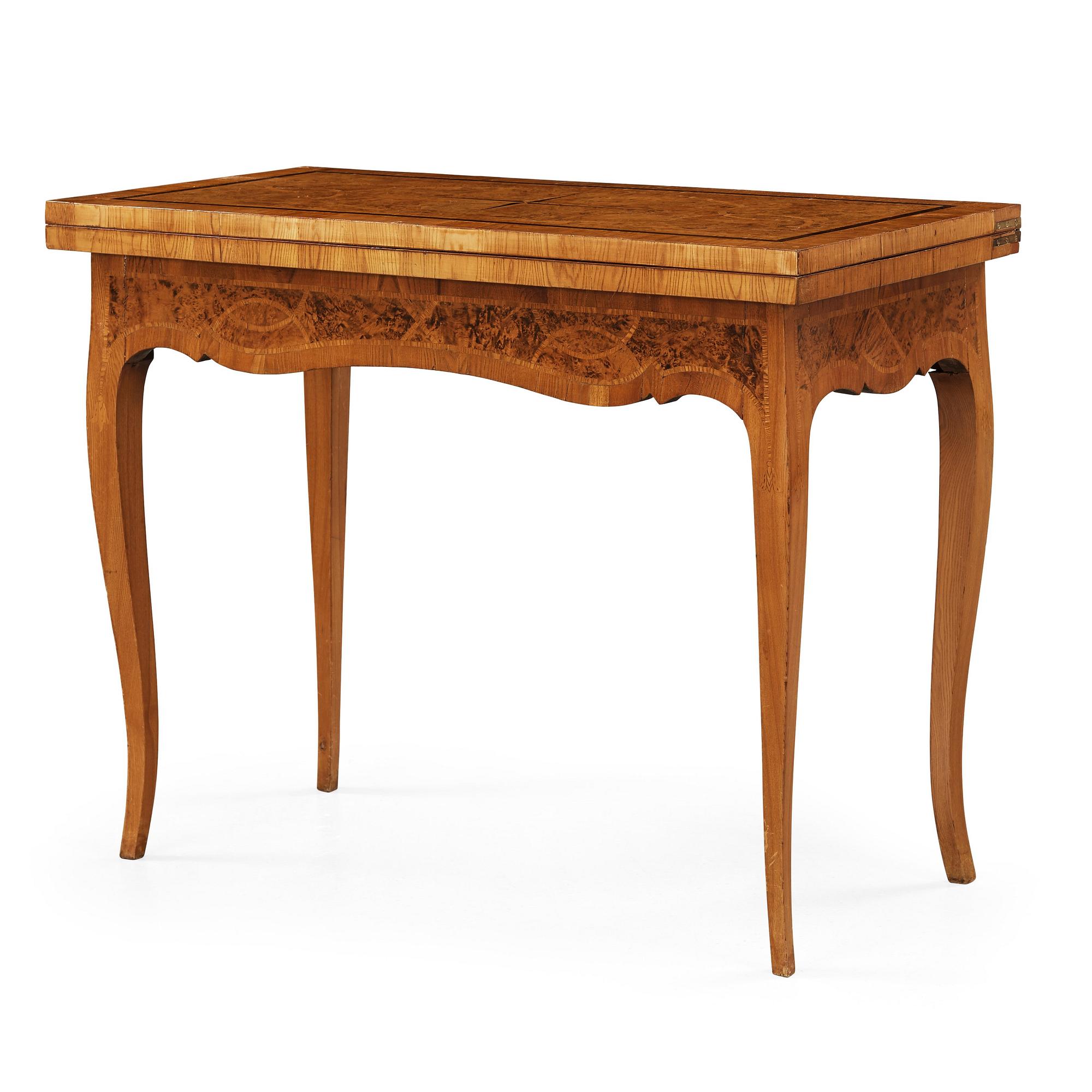 SPELBORD, Rokoko 1700-talets andra hälft.