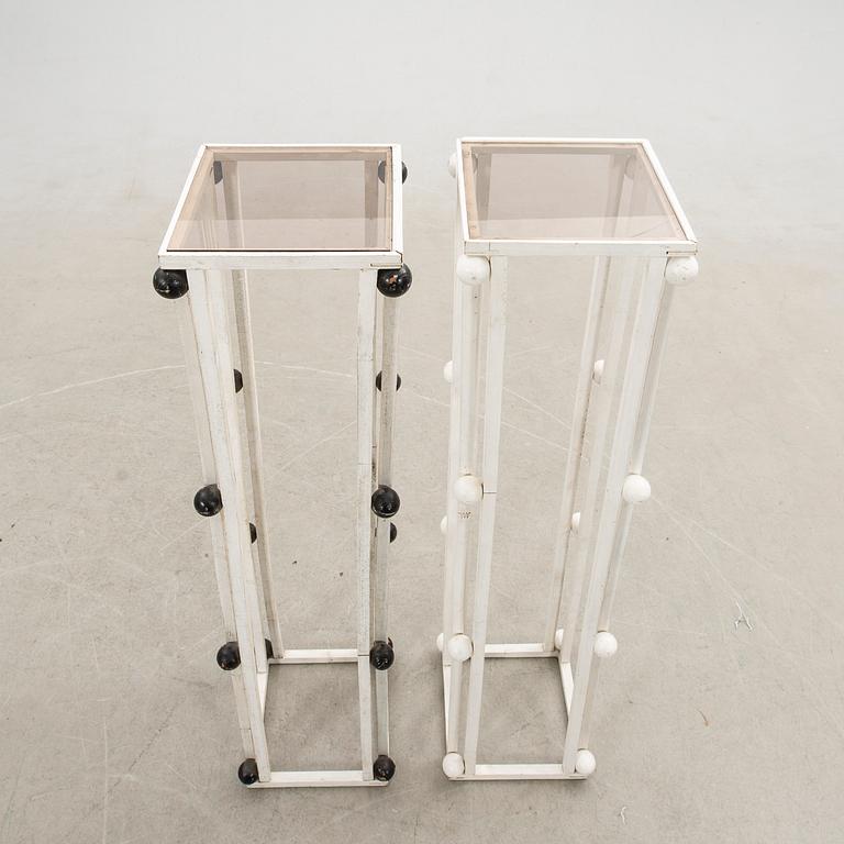 Pedestals a pair Art Deco style 20th century.