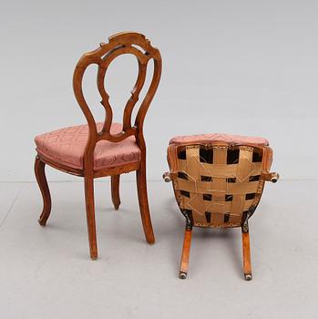 STOLAR, 6 st, rokokostil 1800-talets andra hälft.