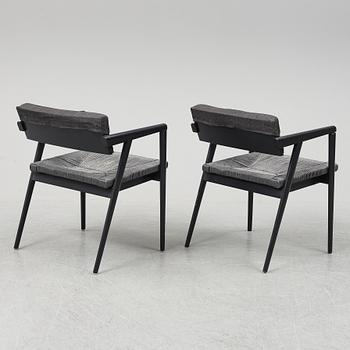 a pair of  Gio Ponti "Dormitio" armchairs, L'abbate, Italy. Designed in the 1950's.