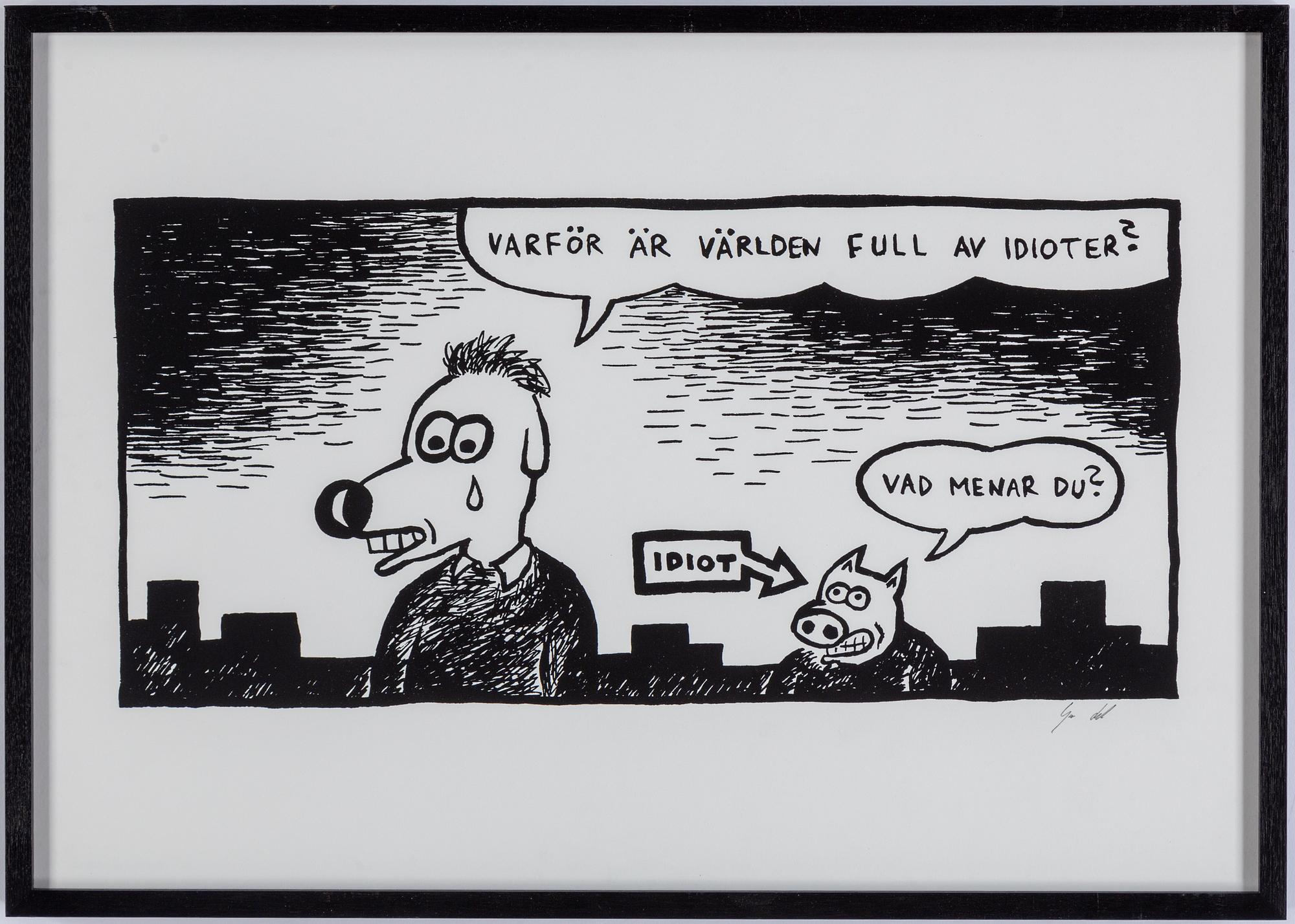 GUNNAR LUNDKVIST, silk screen, signed in pencil.