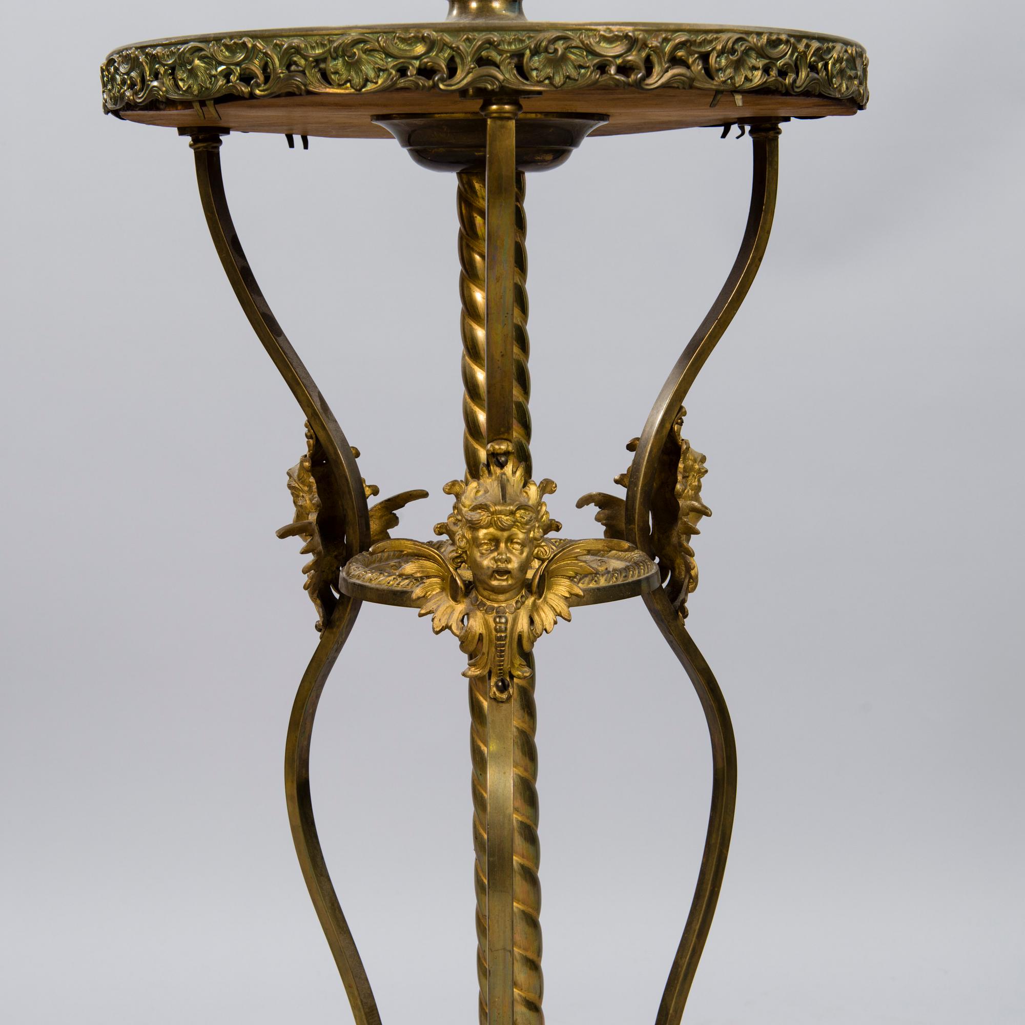 A late 19th century floor lamp.