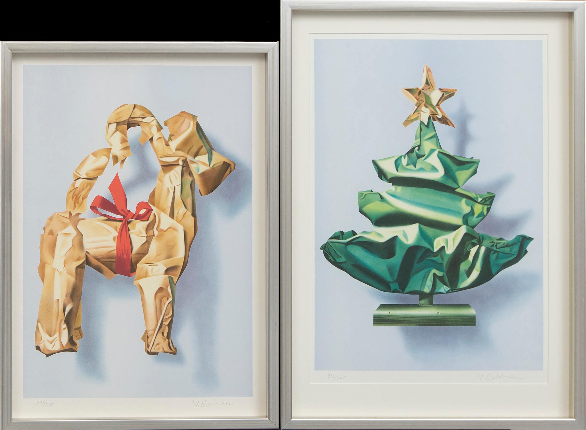 Yrjö Edelmann, 2 signed and numbered colour lithographs.