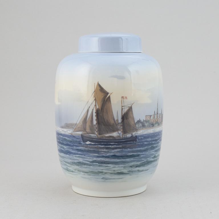 A porcelain vas from Royal Copenhagen, Denmark.