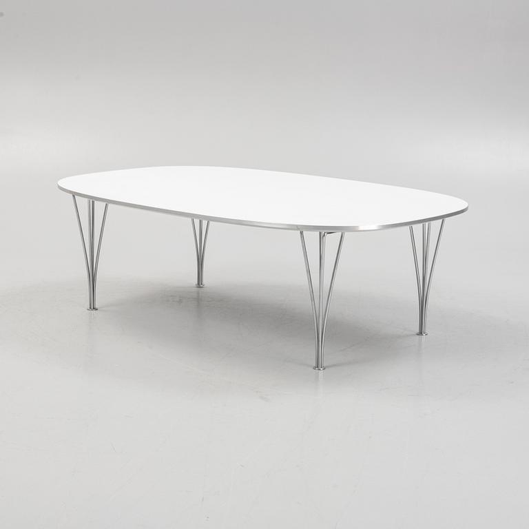 Bruno Mathsson & Piet Hein, soffbord, "Superellips", Fritz Hansen, Danmark.