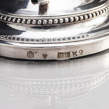 A Swedish 18th century silver coffee-pot, mark of Nils Tornberg, Linköping 1792.