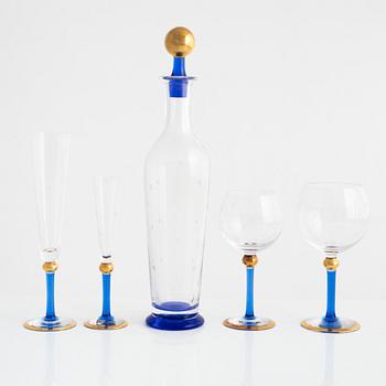 Erika Lagerbielke, a 14-piece 'Imperial' glass service, Orrefors.