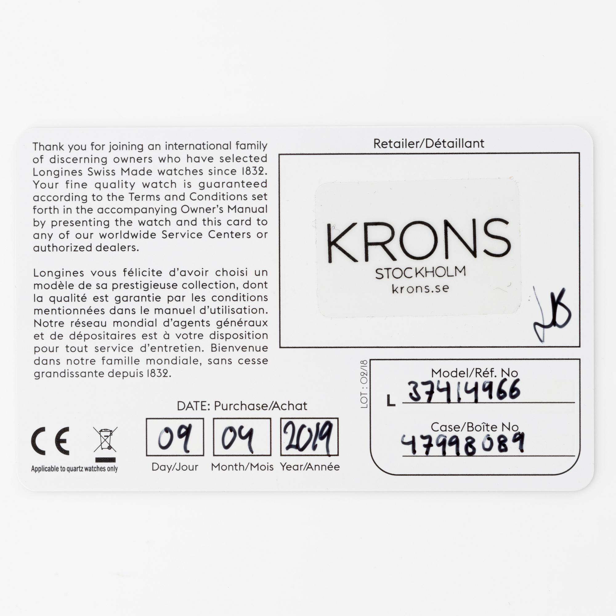 Longines, Hydroconquest, armbandsur, 39 mm.