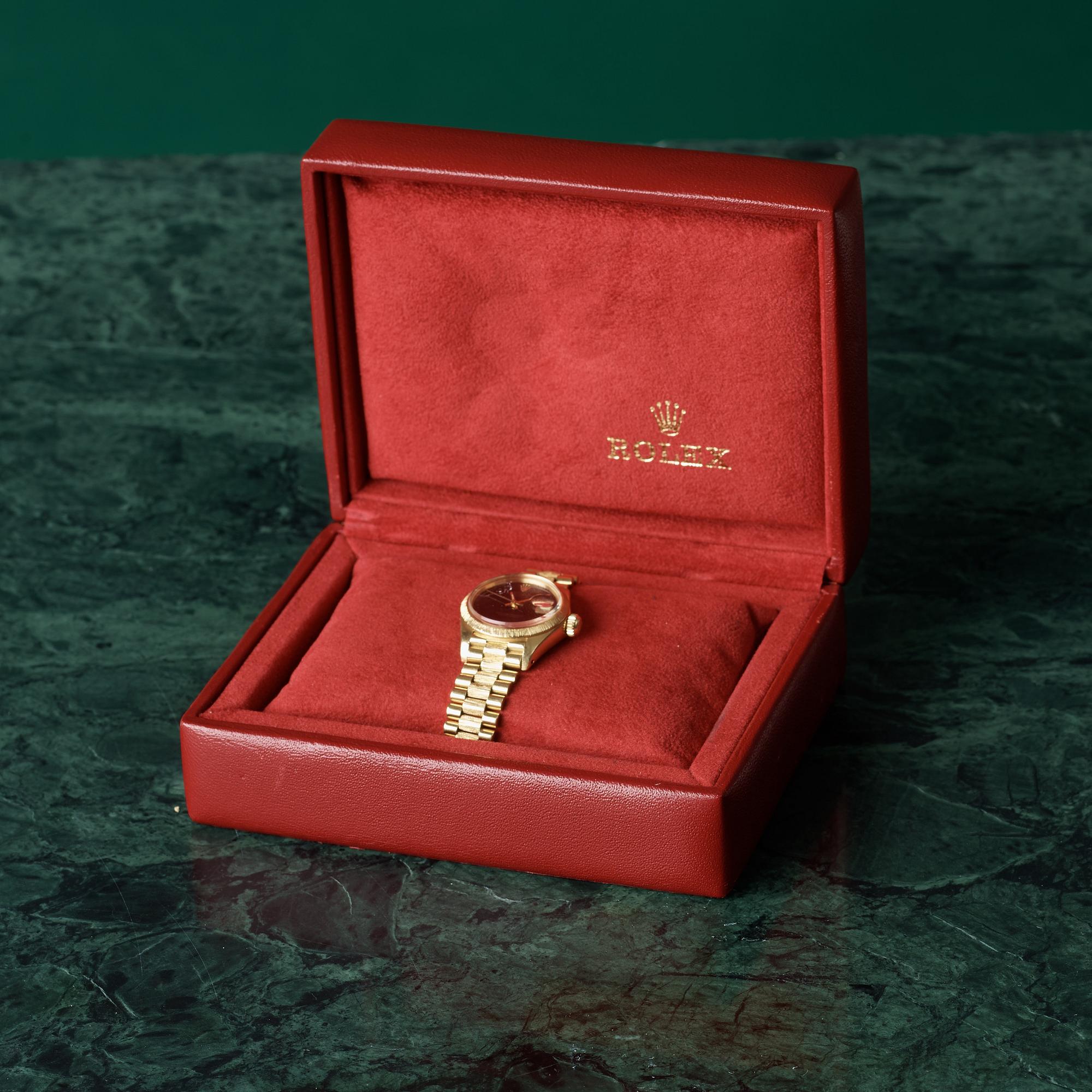 ROLEX, Oyster Perpetual, Datejust, Chronometer, "Bark Finish", wristwatch, 26 mm,