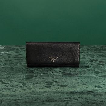 A wallet by Prada.