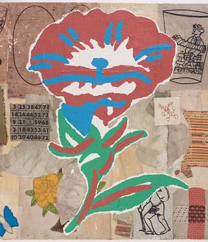 Donald Baechler, 'Untitled (Red Flower)'.