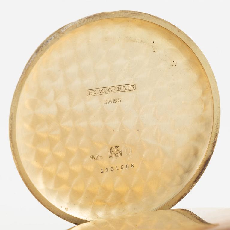 Hy Moser, fickur, savonett, 49 mm.