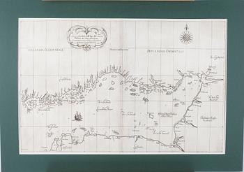KARTA, Finska viken, från Dell'Arcano del Mare av Sir Robert Dudley 1600-talets mitt.