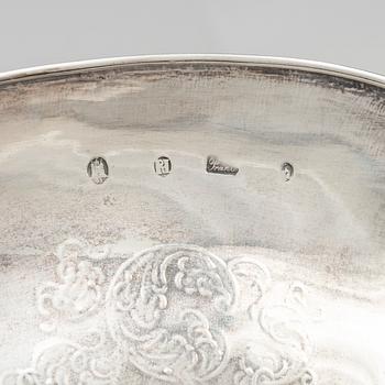 A Danish Silver Bowl, mark of Samuel Jacob Nicolai Prahl, Copenhagen 1851.