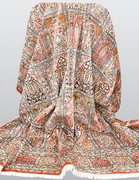 Matta, silke Kashmir, ca 434 x 307 cm.