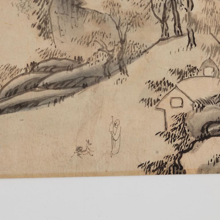 Unidentified artist, Mountainscape, Qing dynasty.