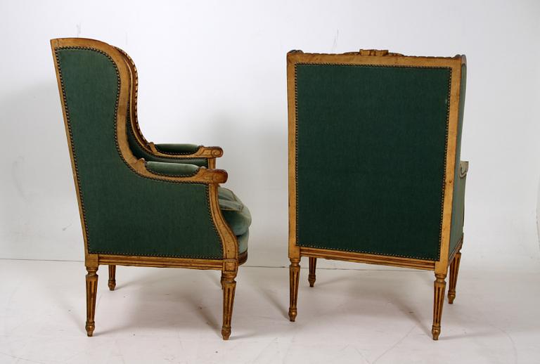 BERGERER, ett par, Louis XVI-stil, 1900-talets början.