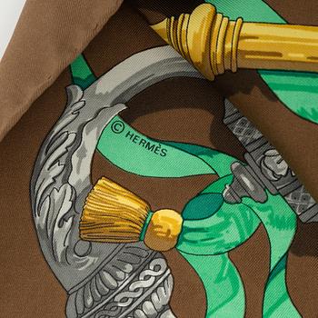Hermès, a 'Ferronnerie' silk scarf.