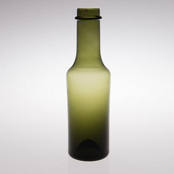 A 1960s Iittala bottle signed Tapio Wirkkala, numbered 2507, Iittala. In production 1959-1968.