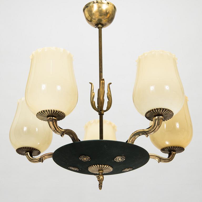 Paavo Tynell, taklampa, modell 1374, Taito 1930-40-tal.