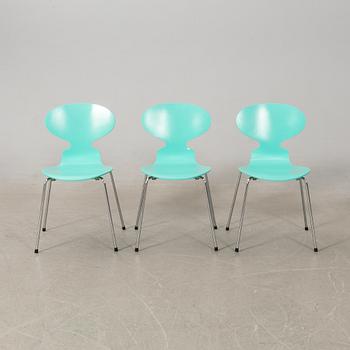 Arne Jacobsen, stolar 5 st, "Myran", Fritz Hansen, 1993.