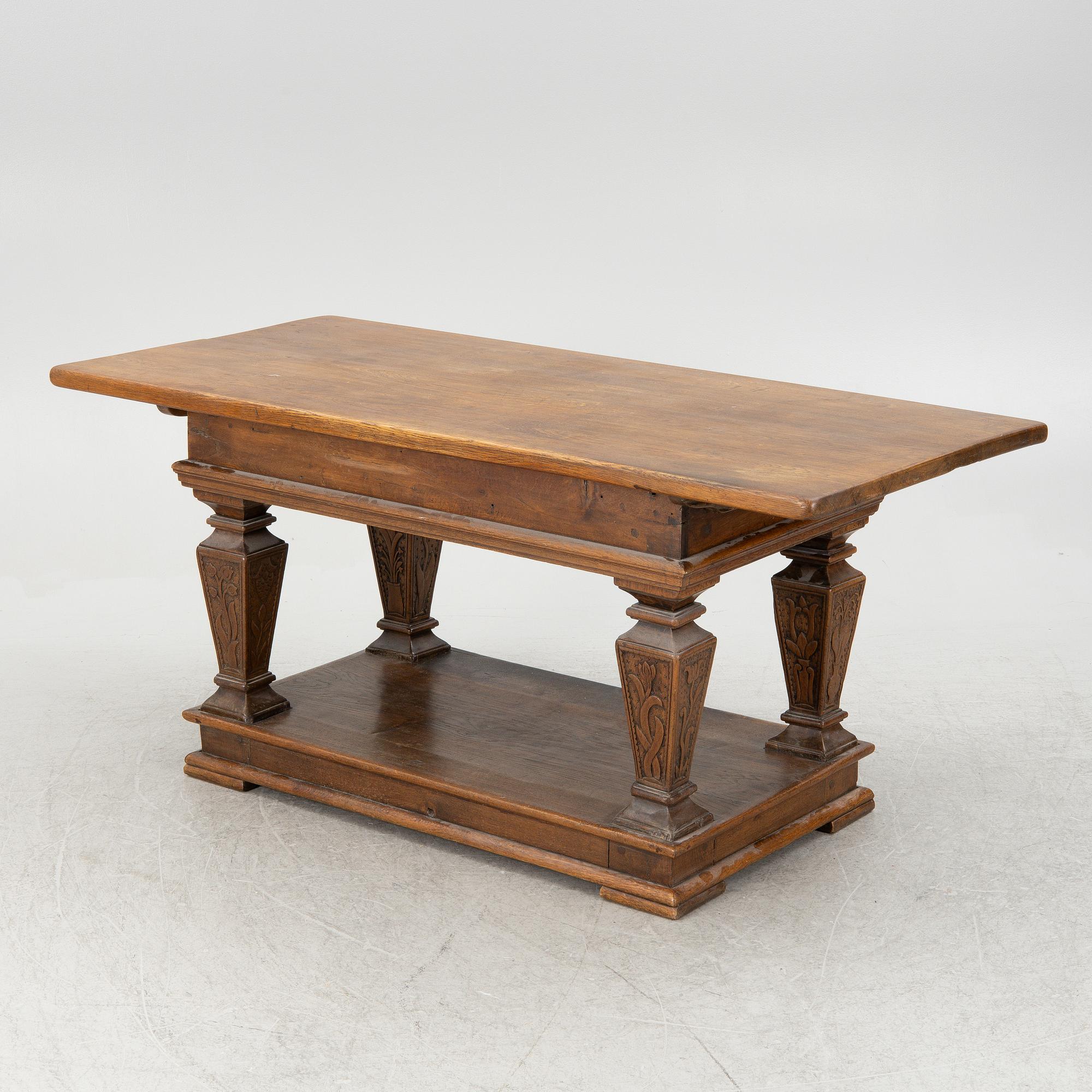 A Swedish provincial table, dated 1792.