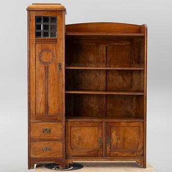 Bookcase, Art Nouveau, early 20th century.