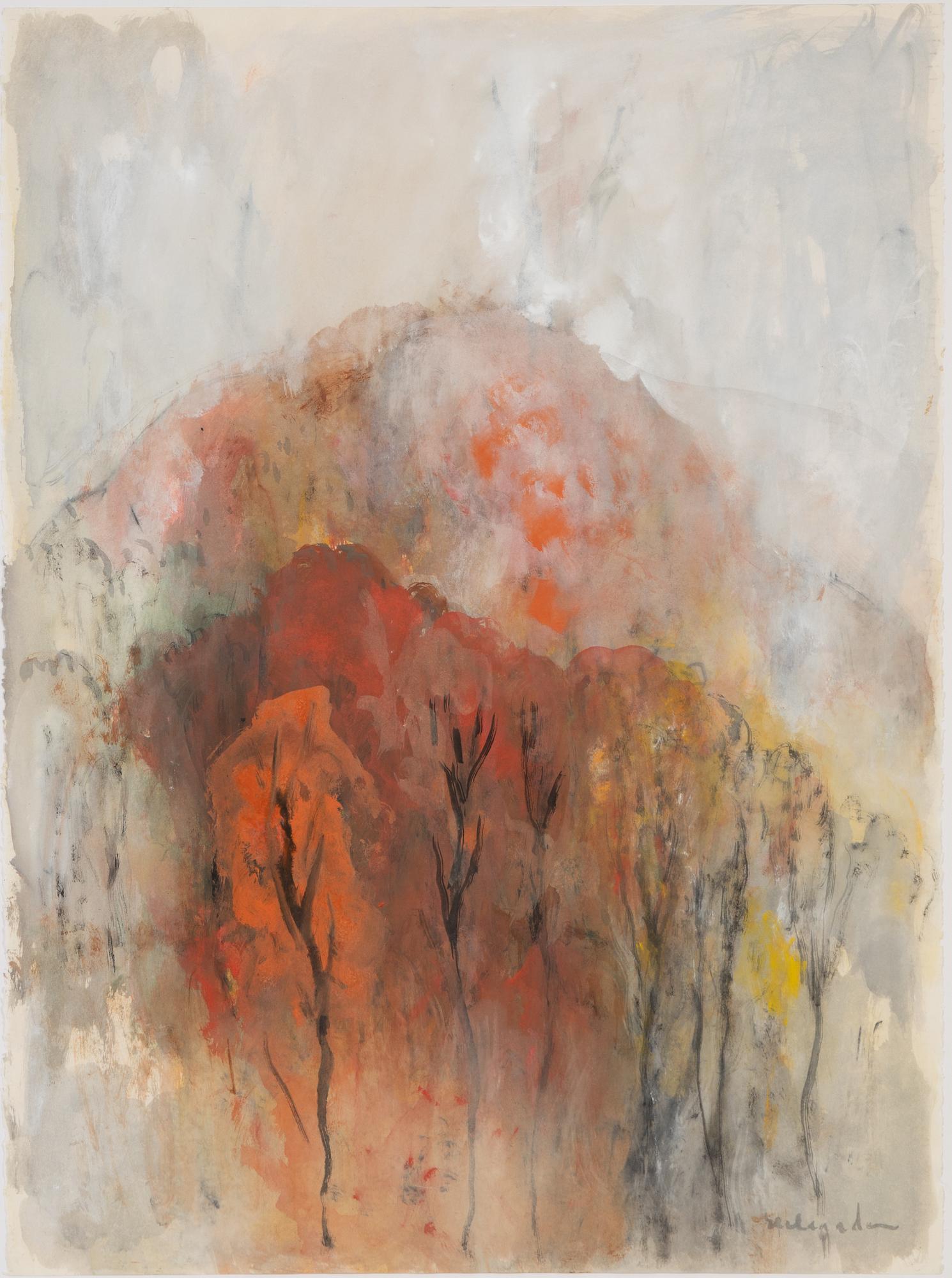 Ruben Heleander, gouache, signed.