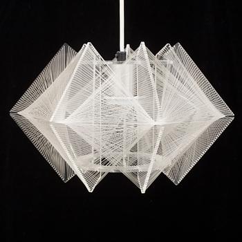 TAKLAMPOR, ett par, plexi-glas och nylon tråd, 1960-tals.